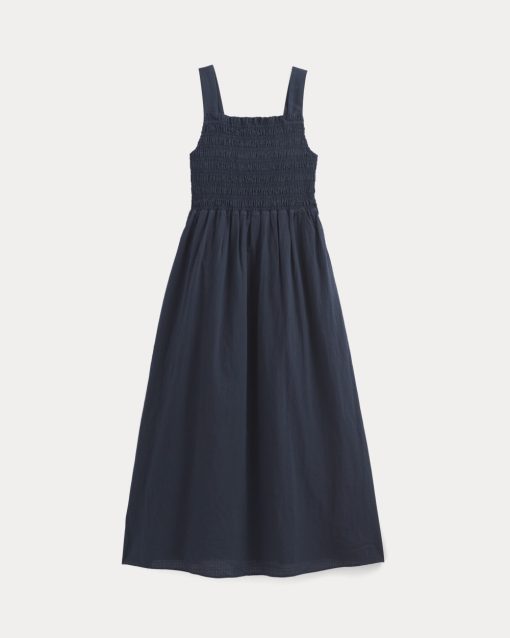 Alternative view of The Gauze Smock Dress | Navy