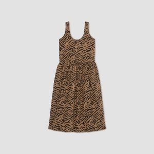 Alternative view of The Poplin Summer Dress | Tiger Stripe Toasted Coconut