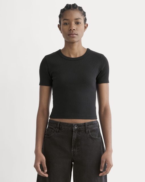 The '90s Rib Tee | Black