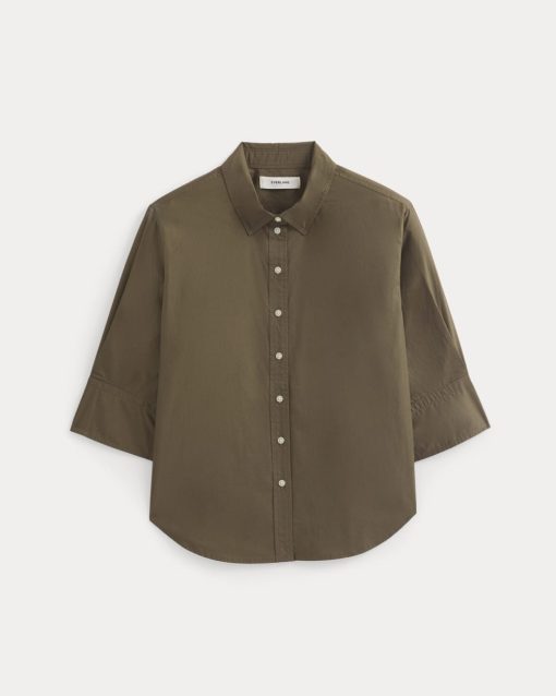 Alternative view of Cuff Detail Shirt in Lightweight Cotton | Beech
