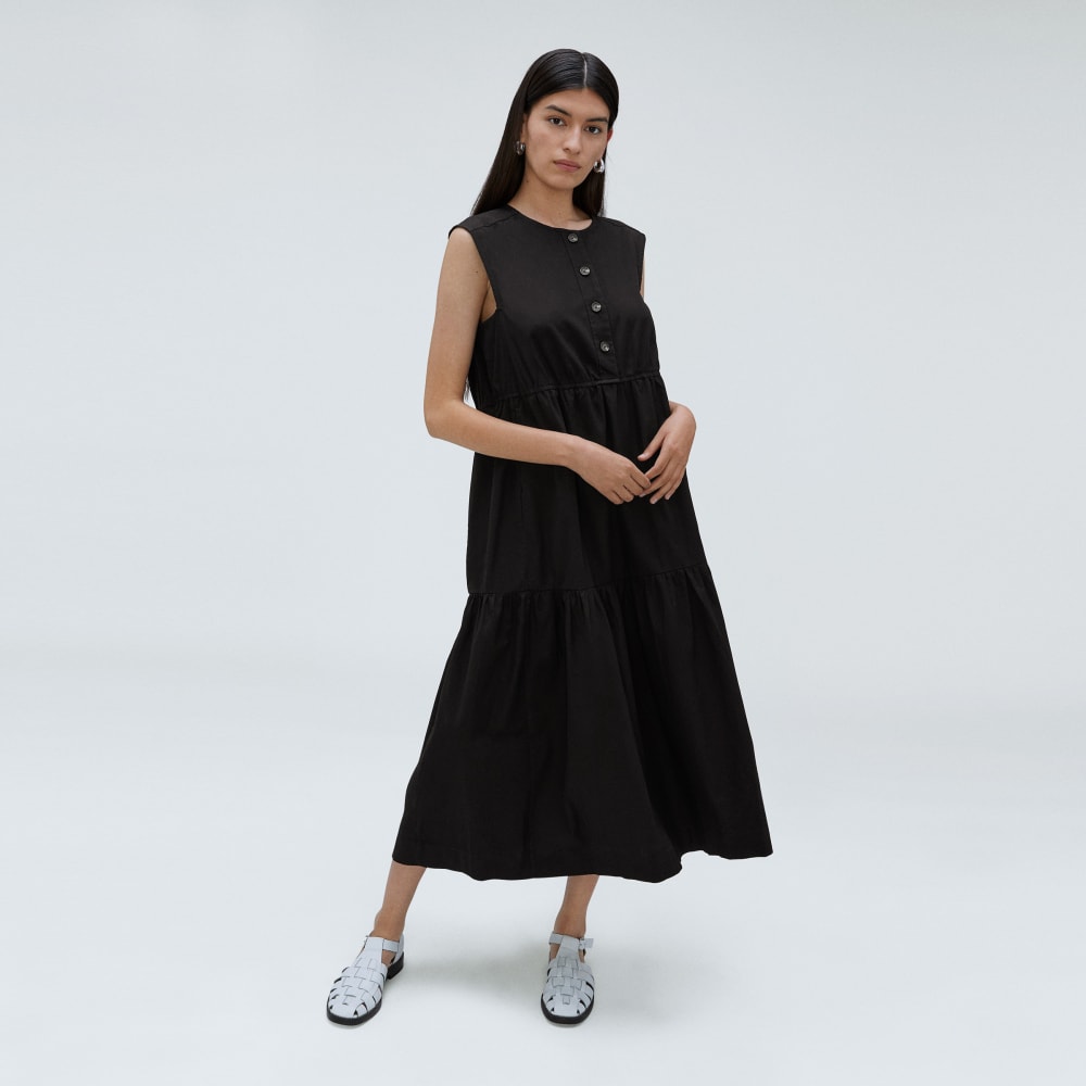 The Tiered Midi Dress | Black - Image 6