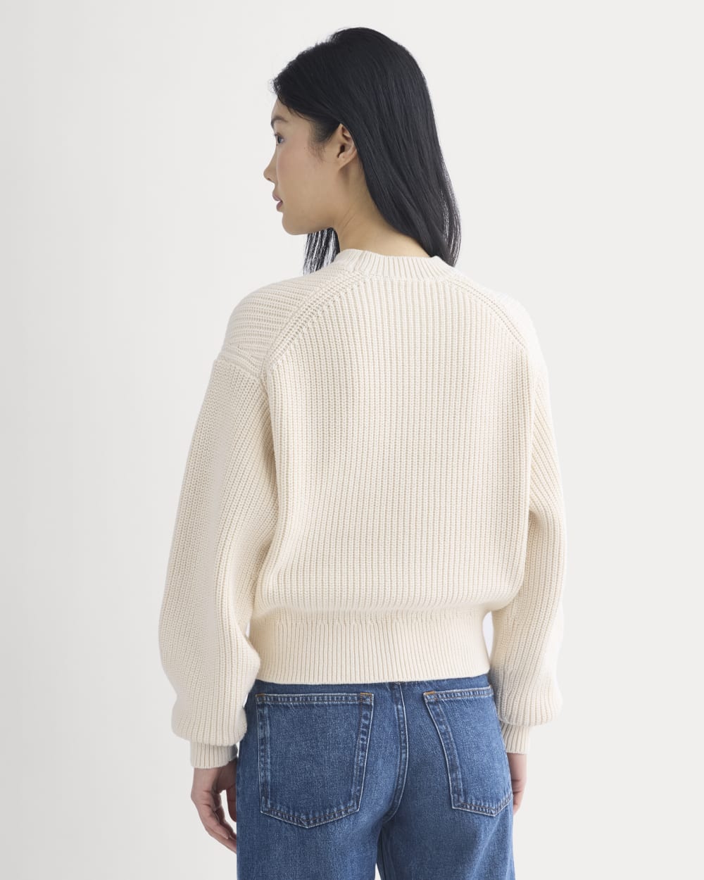 Cropped Ribbed Crew in Everyday Cotton | Canvas - Image 6
