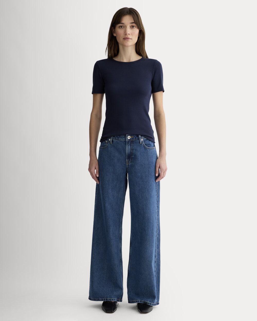 The Luxe Rib Crew | Navy - Image 3