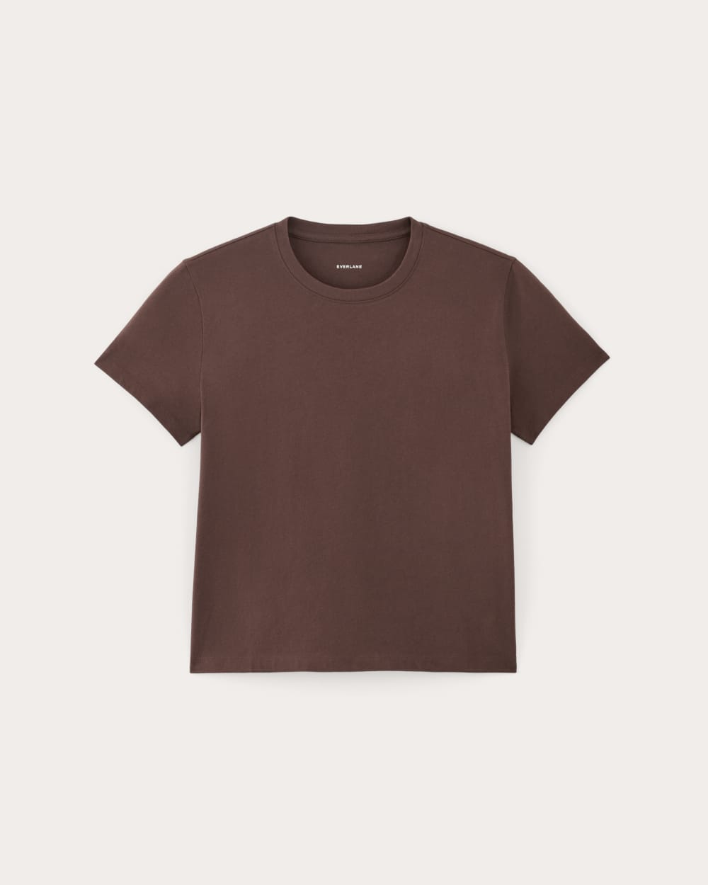 The Box-Cut Tee in Essential Cotton | Dark Mahogany | No Pocket - Image 2