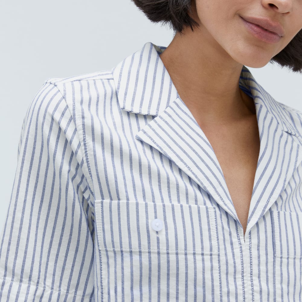 The Oxford Popover | Deep Blue / Canvas - Image 4