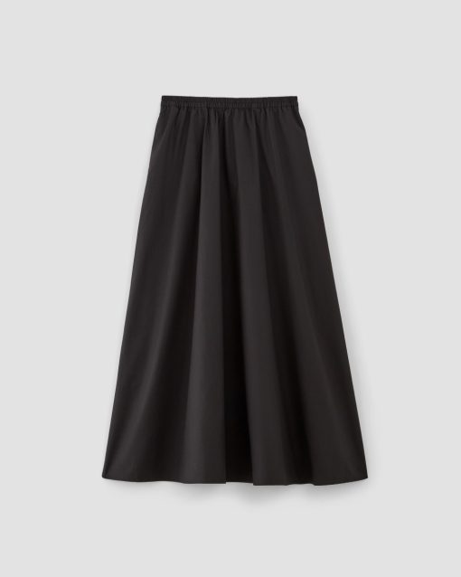 Alternative view of The Supima® Pull-On Maxi Skirt | Black