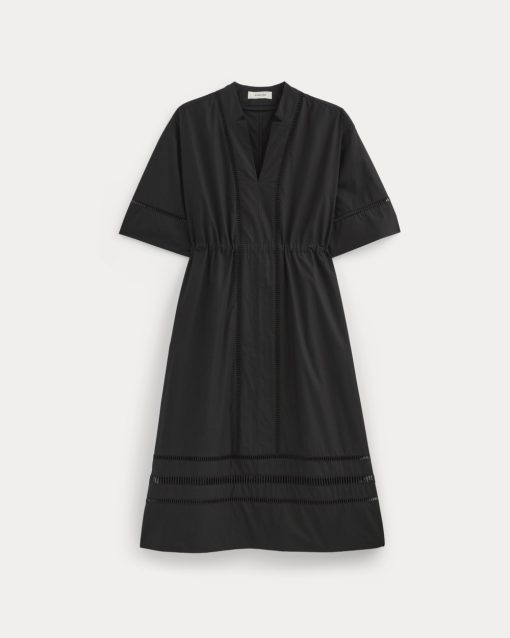 Alternative view of The Lace Trim Caftan Dress | Black