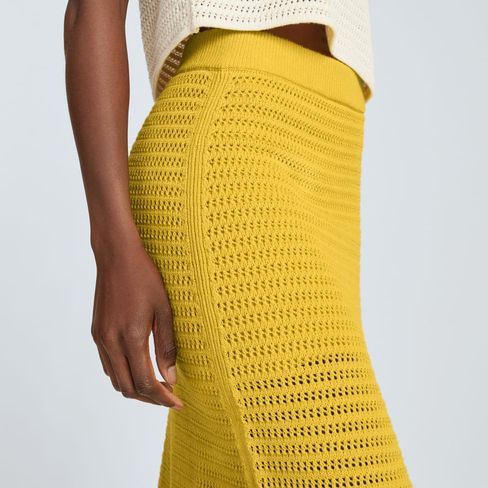 The Crochet Knit Skirt | Super Lemon - Image 4