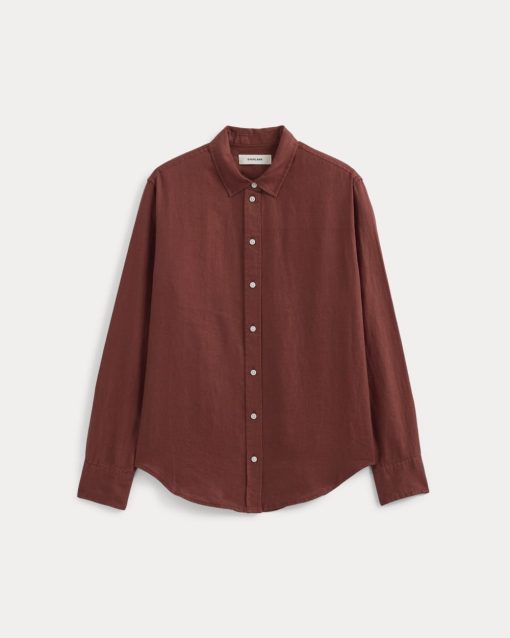 Alternative view of The Must-Have Shirt in Linen | Henna Red