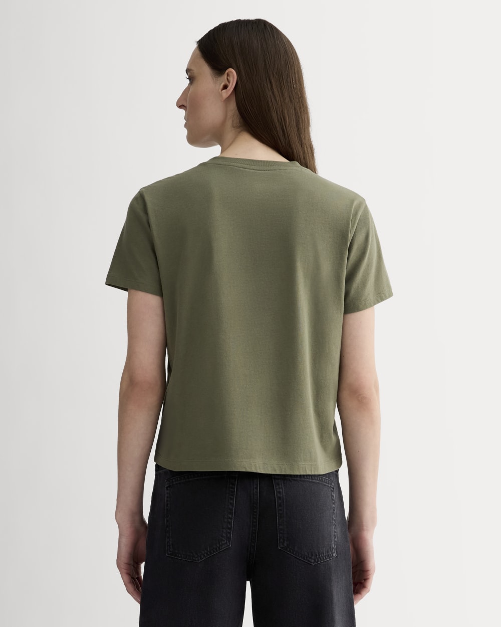 The Box-Cut Tee in Essential Cotton | Kalamata | No Pocket - Image 4
