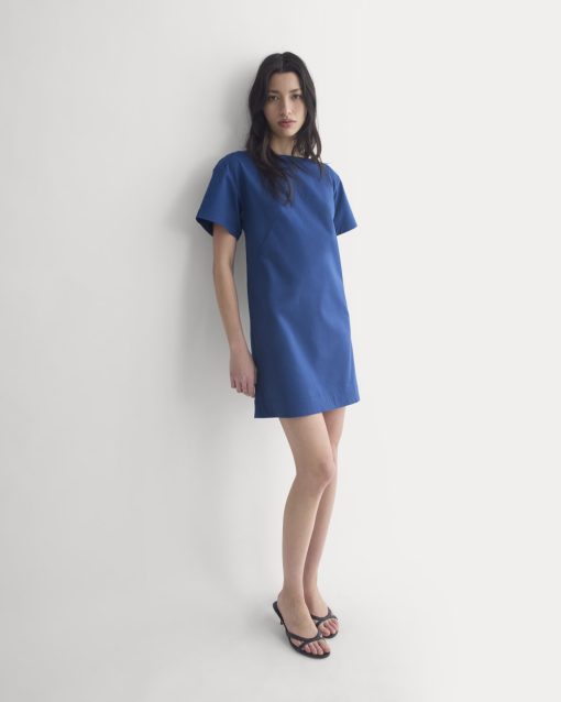Boatneck Mini Dress | Estate Blue