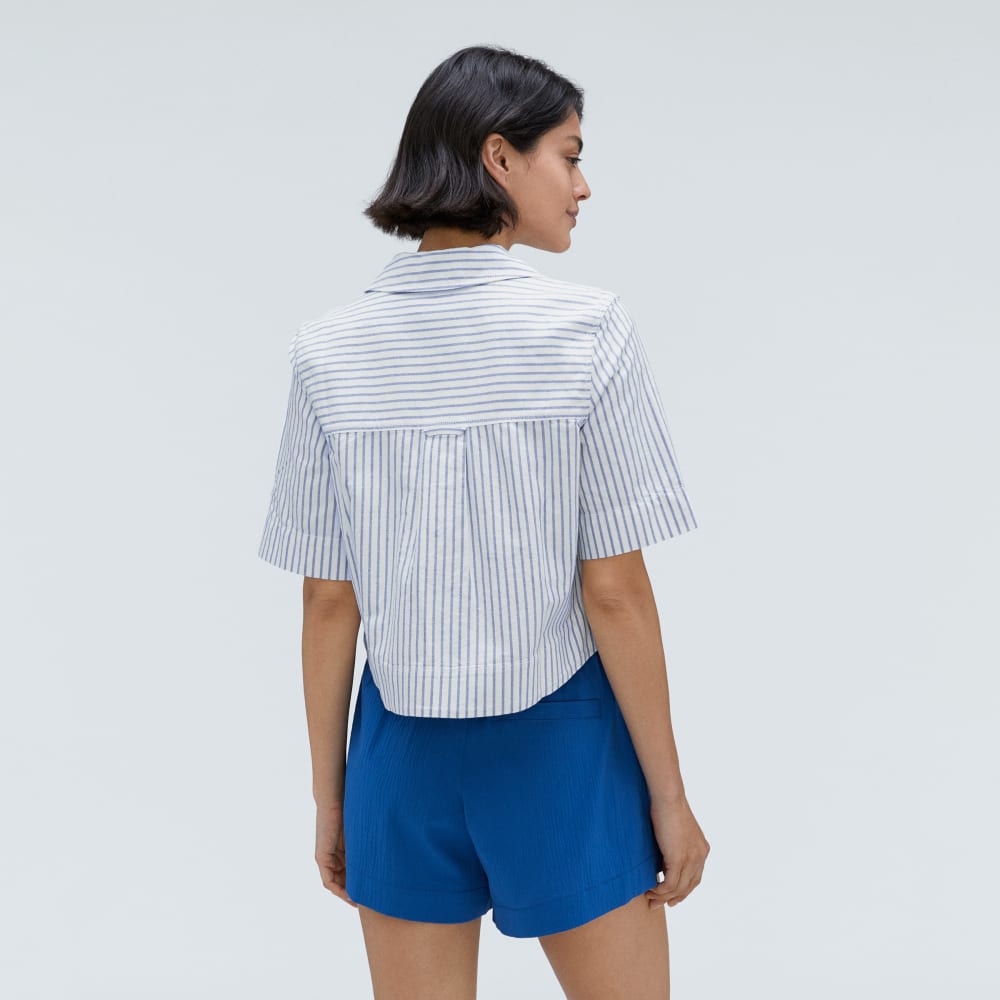 The Oxford Popover | Deep Blue / Canvas - Image 3