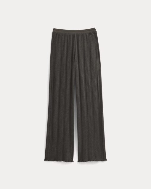 Alternative view of Lounge Rib Pant | Heathered Soot