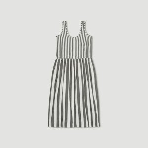 Alternative view of The Poplin Summer Dress | Bone / Black