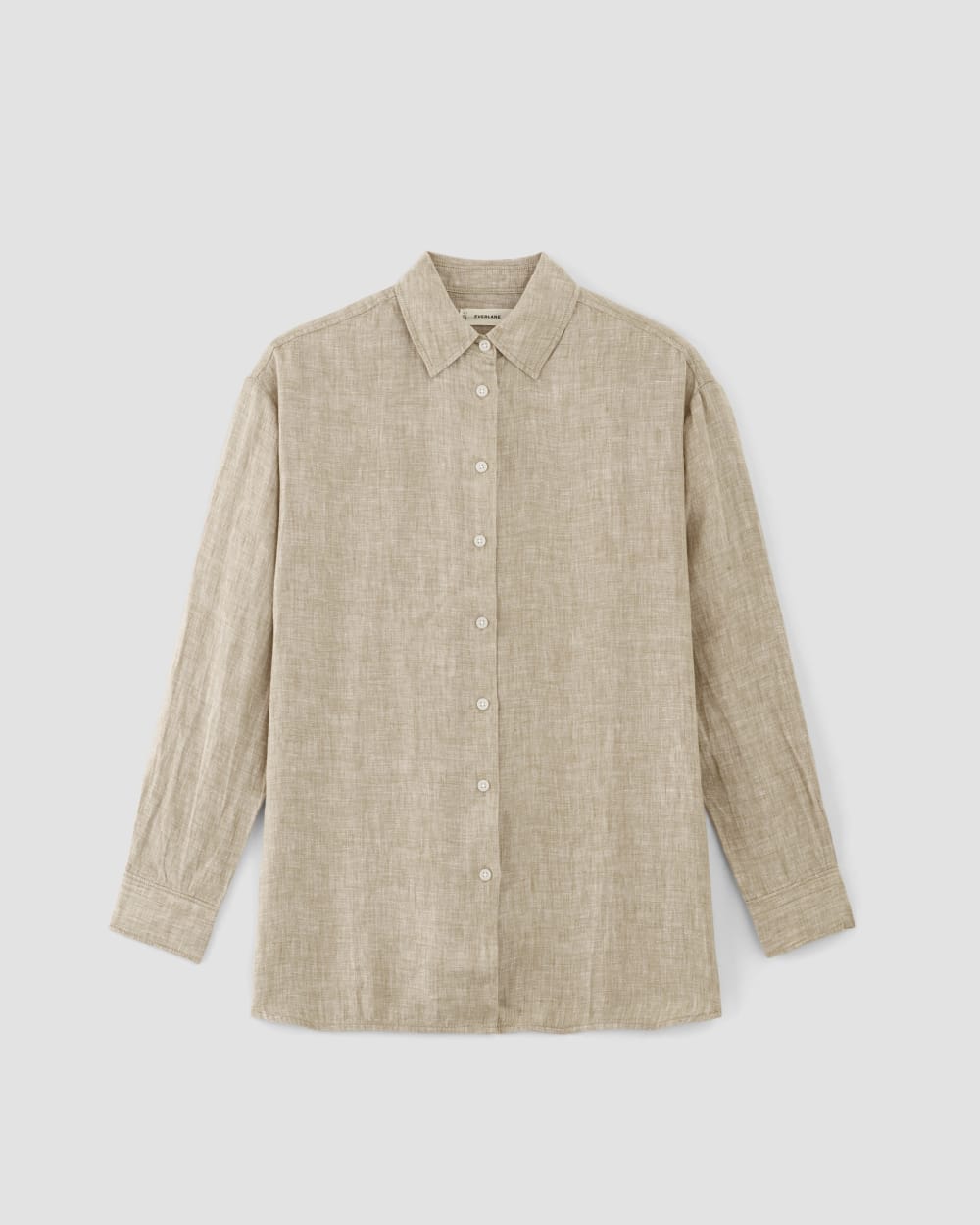 The Boyfriend Shirt in Linen | Cornstalk Chambray - Image 2