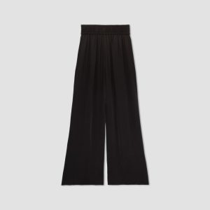 Alternative view of The Satin Pull-On Pant | Black