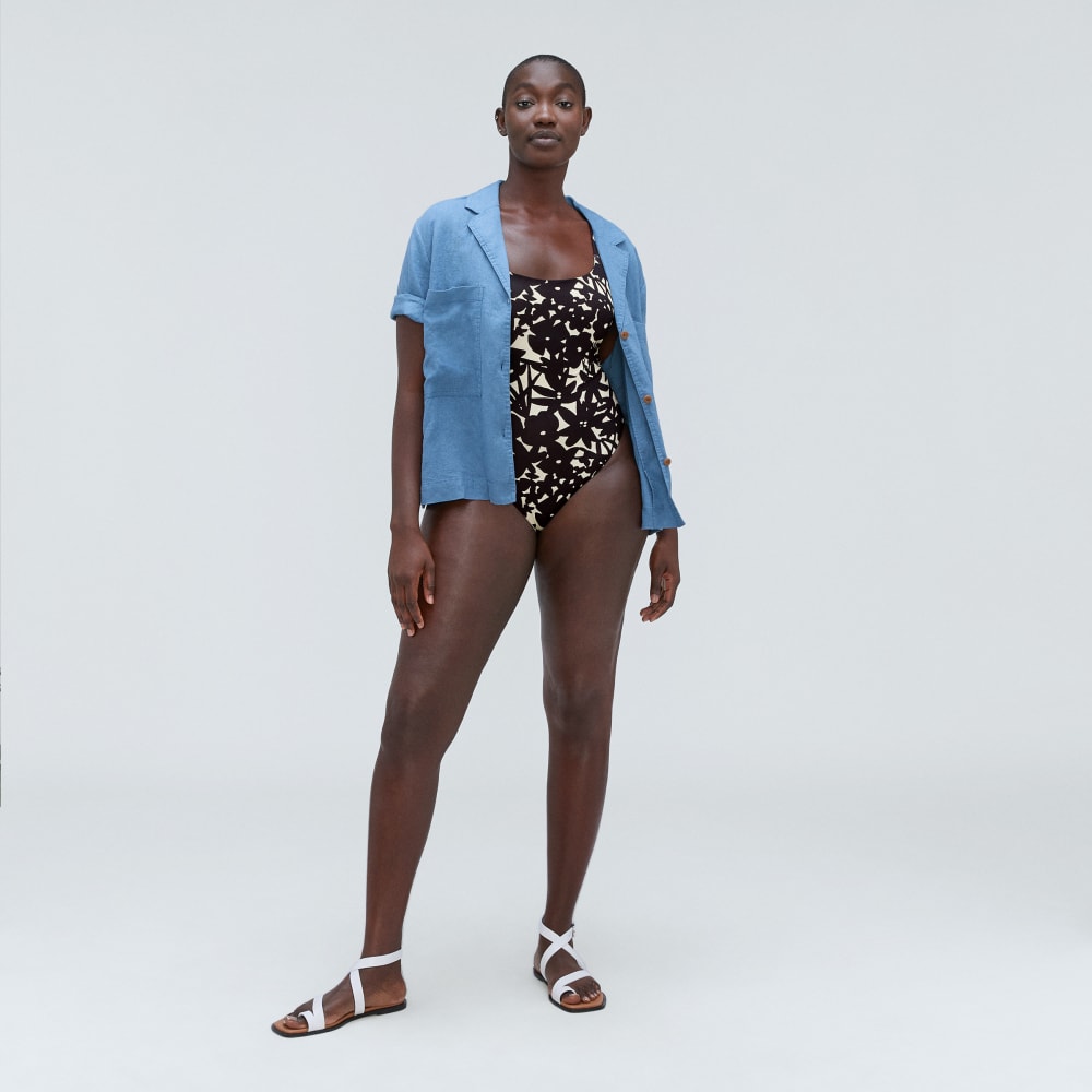 The String One-Piece | Black / Canvas Floral - Image 5