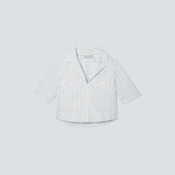 The Oxford Popover | Deep Blue / Canvas