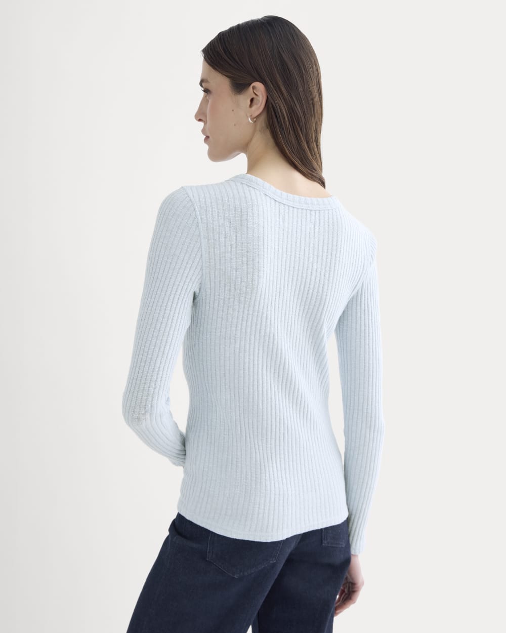 The Cozy Rib Long-Sleeve Tee | Skywriting - Image 5