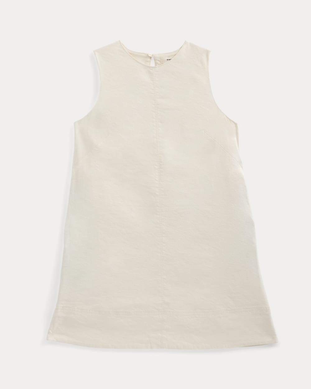 The Shift Dress in Stretch Linen | Bone - Image 2