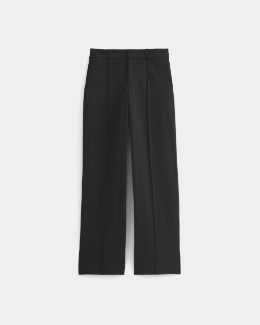 Alternative view of Ponte Wide-Leg Trouser | Black
