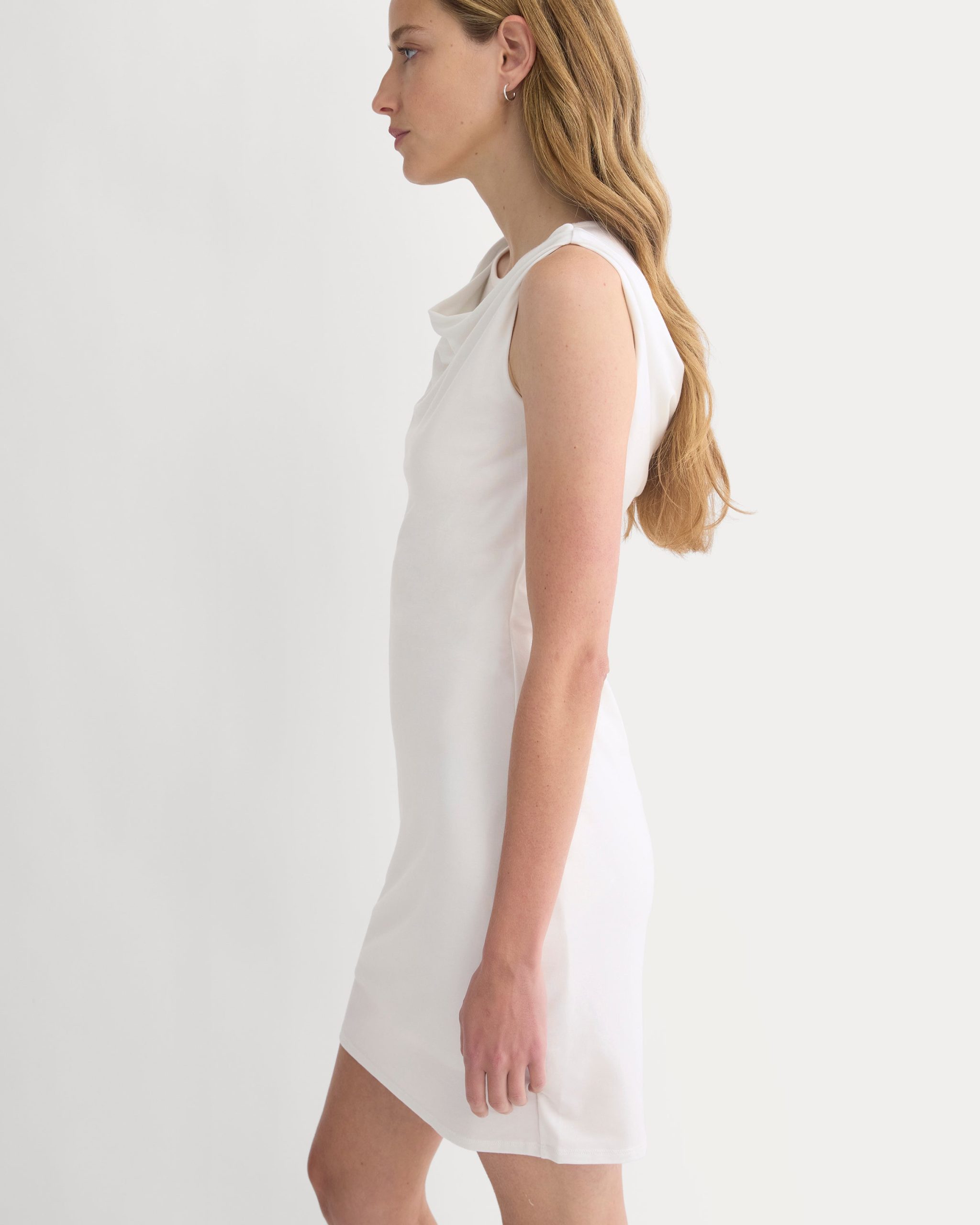 Cowl Neck Mini Dress | Bone - Image 4