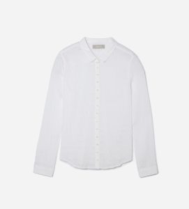 The Button Smock Top | White
