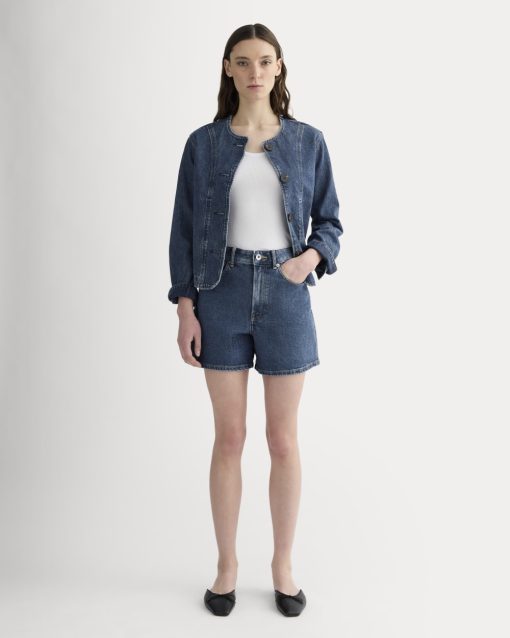 The A-Line Denim Short | Ocean