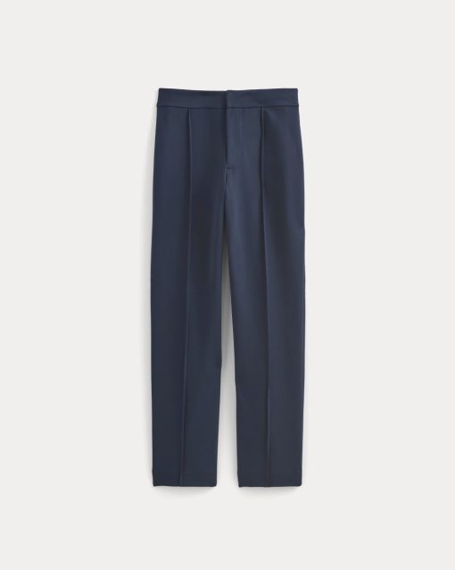 Alternative view of Slim Trouser in Ponte | Deep Navy