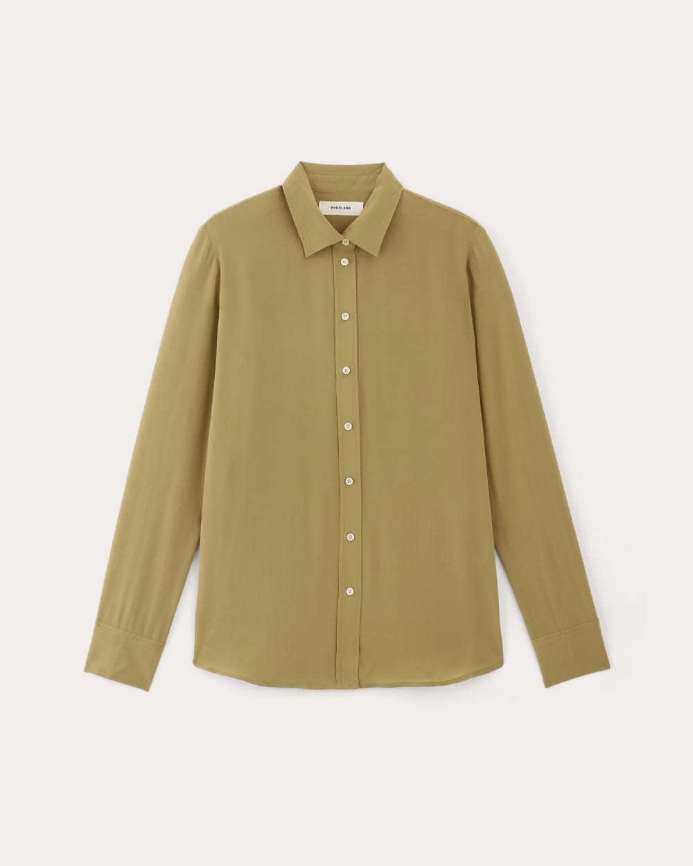 The Must-Have Shirt in Washable Silk | Fennel Seed - Image 2