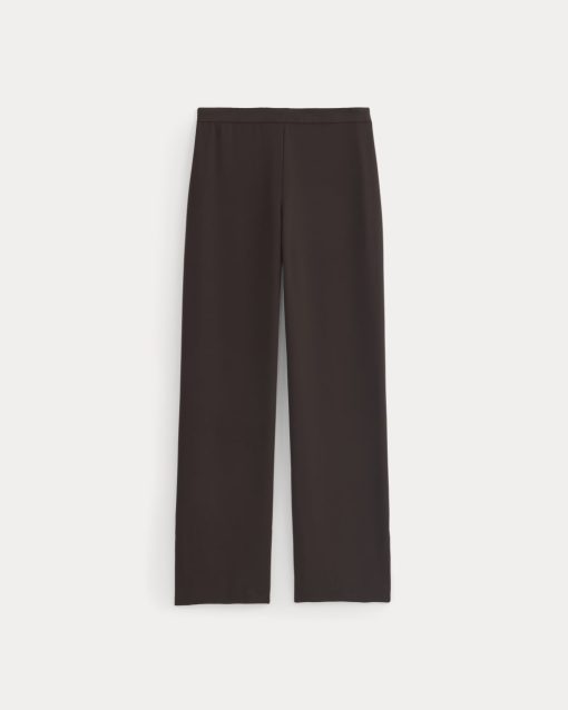Alternative view of Drapey Crepe Pant | Dark Chocolate