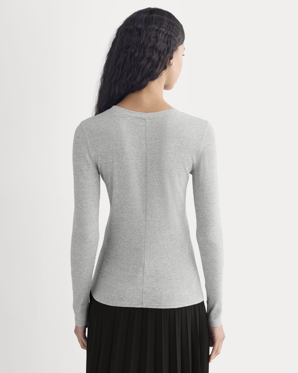 The Luxe Rib Henley | Classic Heather Grey - Image 5
