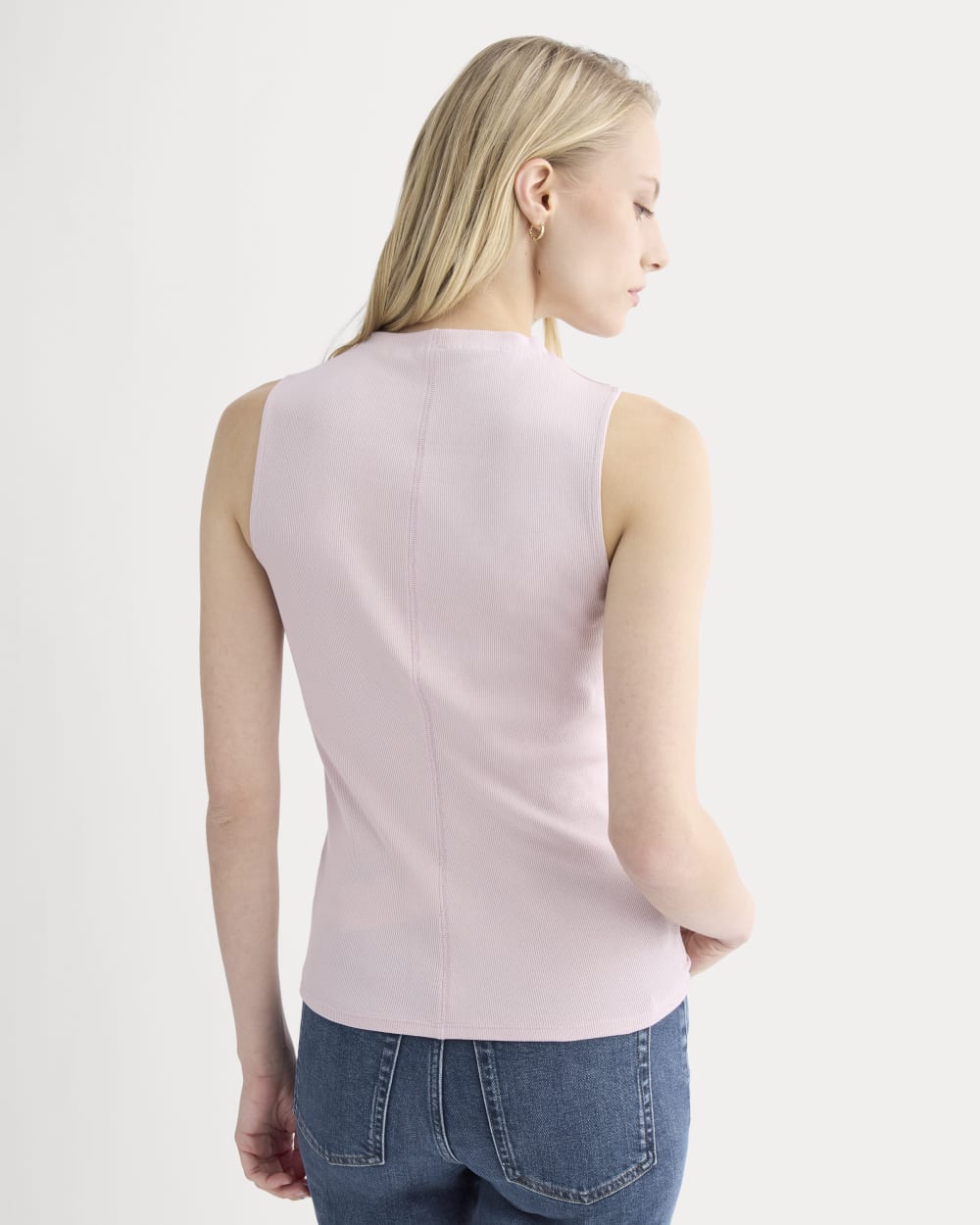 The Luxe Rib Funnel-Neck Tank | Burnished Lilac - Image 4