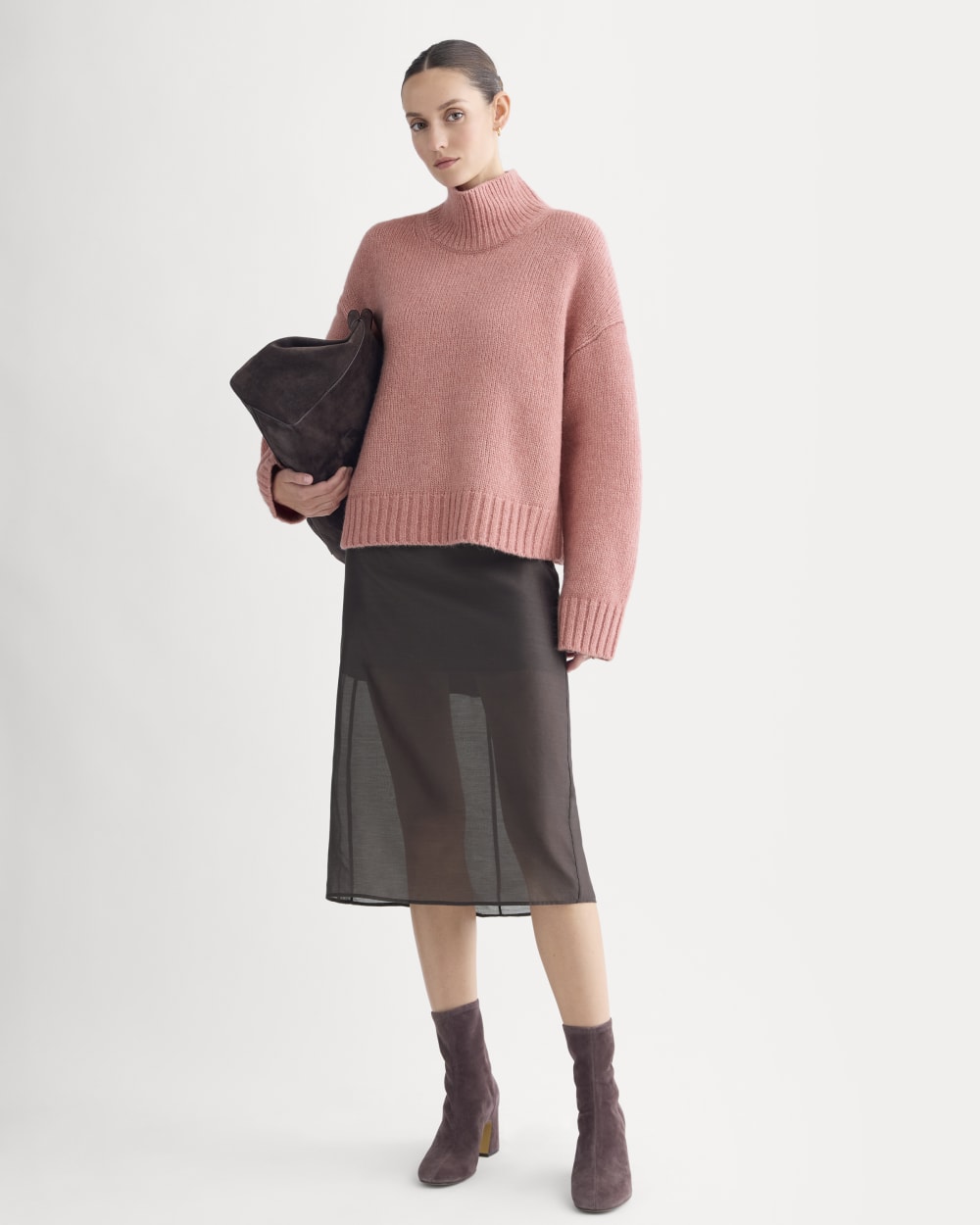 The Cloud Oversized Turtleneck | Ash Rose - Image 3