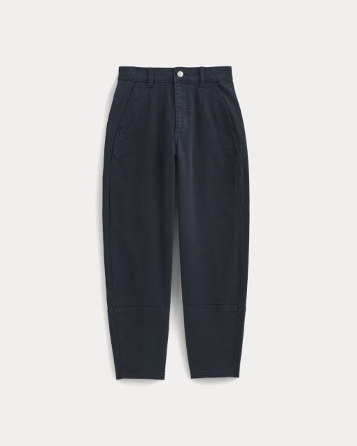 Alternative view of The Utility Barrel Pant | Navy | Tall