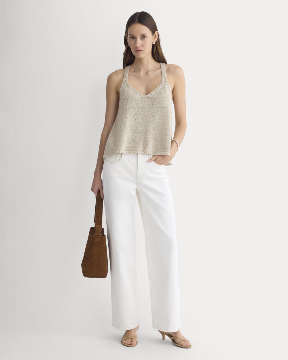 Racerback V-Neck Sweater | Peyote - Image 3