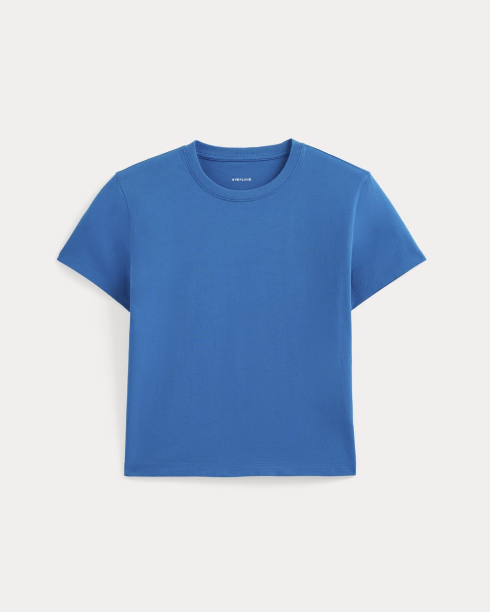 The Box-Cut Tee in Essential Cotton | Imperial Blue | No Pocket - Image 2