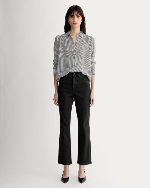 The High-Key Stovepipe Jean | Washed Black