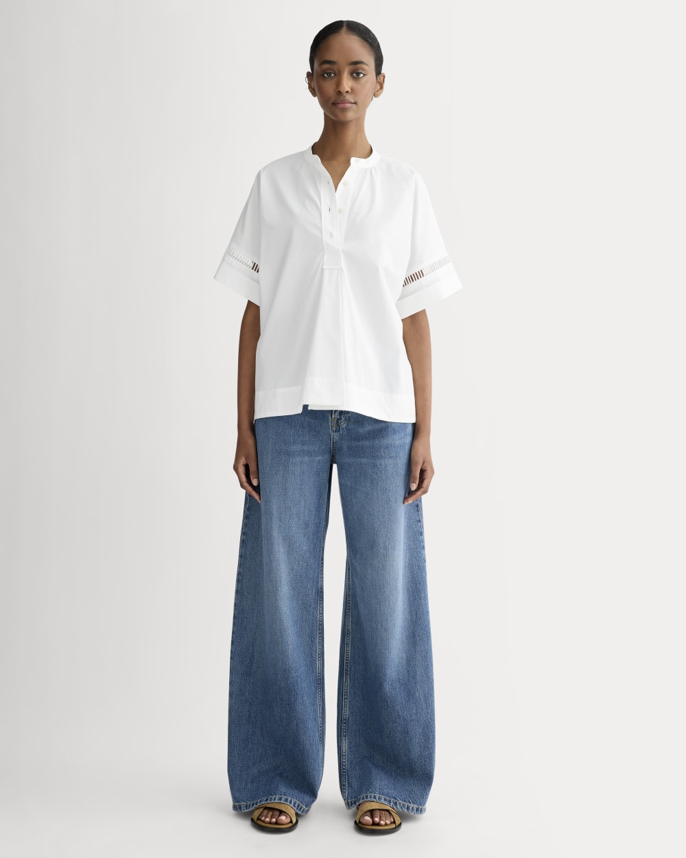The Lace Trim Popover | White - Image 3