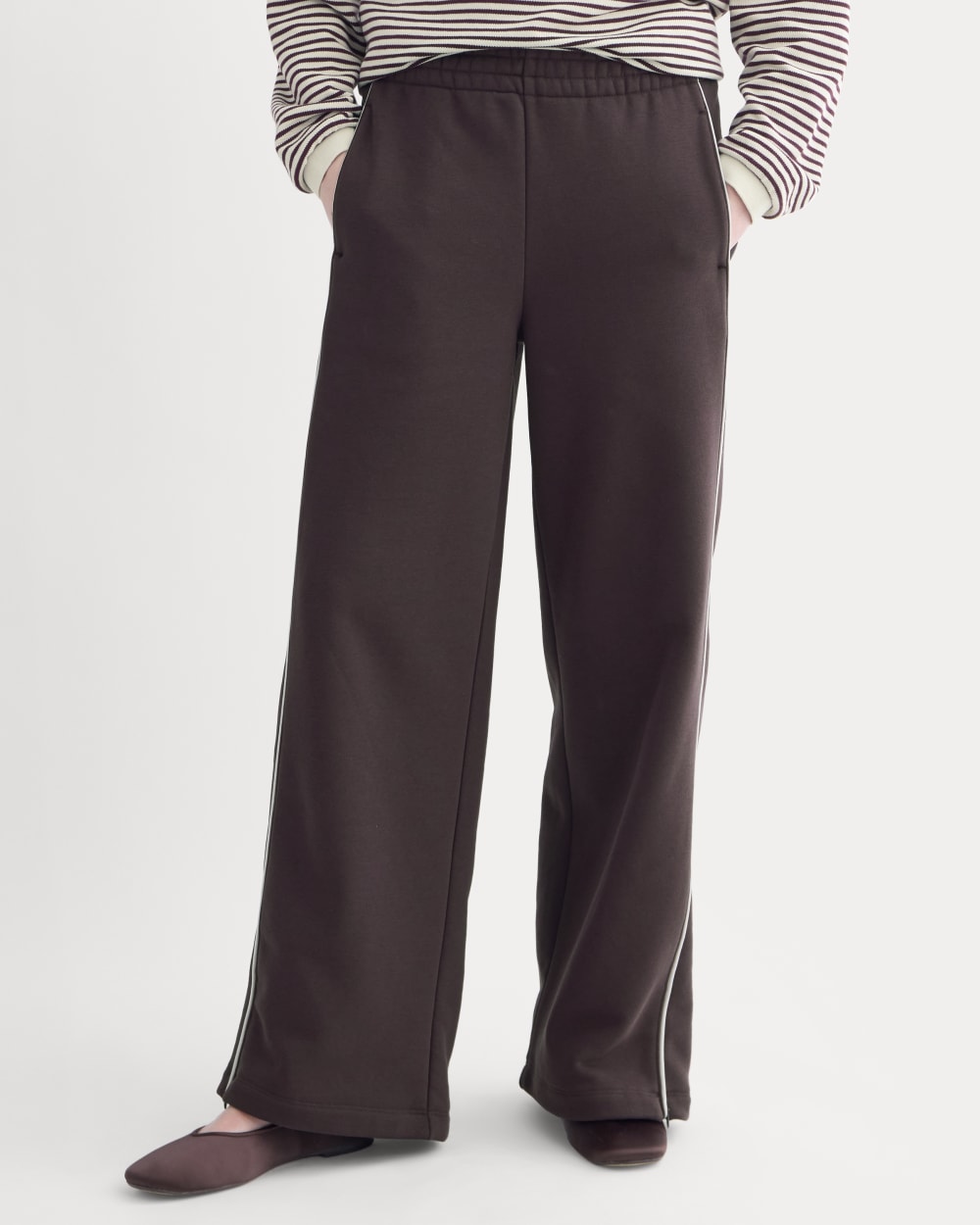 Luxe Fleece Track Pant | Dark Chocolate - Image 3