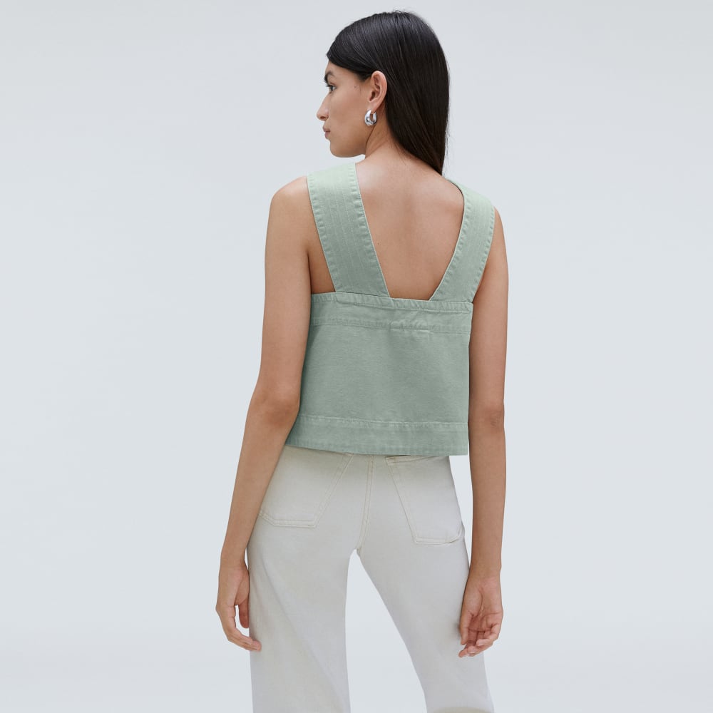 The Cross-Front Apron Top | Sea Glass - Image 3