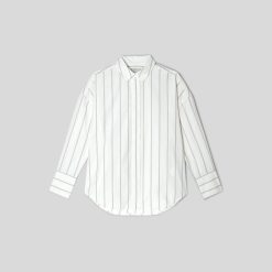 Alternative view of The Oversized Poplin Shirt | Black / Canvas Tan