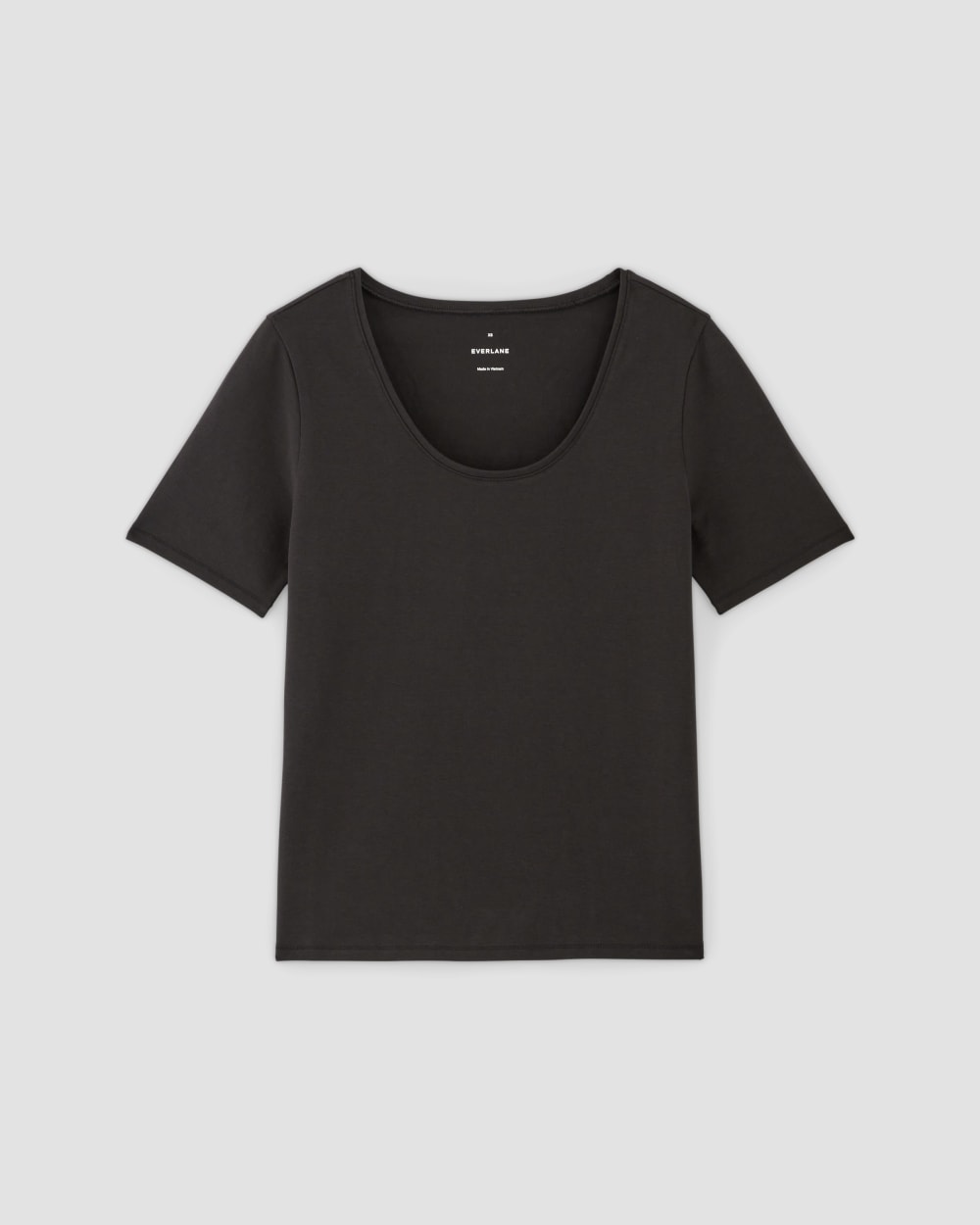 The Form Scoop-Neck Tee | Black - Image 2