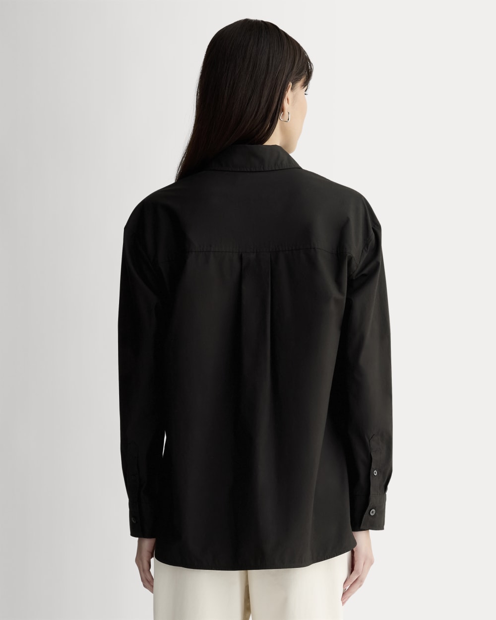 The Boyfriend Shirt in Ultrasoft Cotton | Black - Image 5