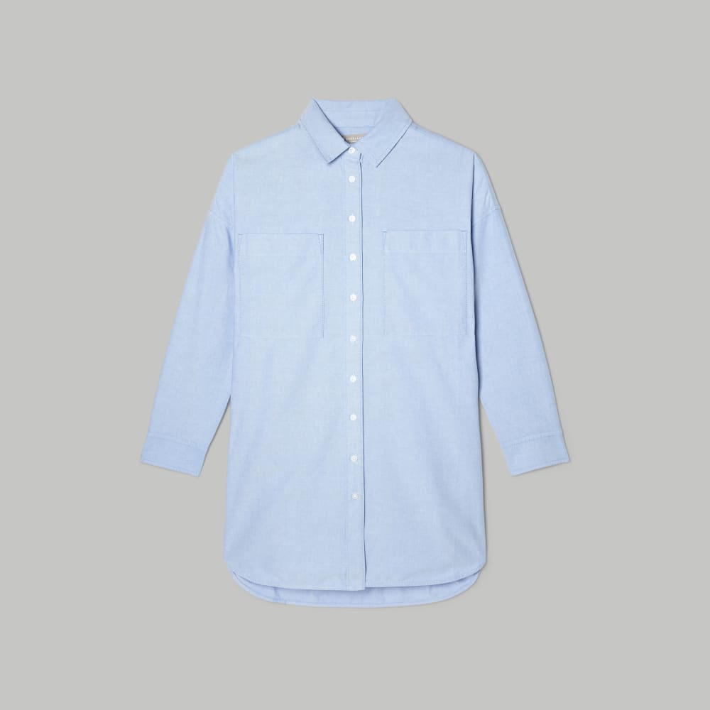 The Way Long Oxford Shirt | Light Blue - Image 2