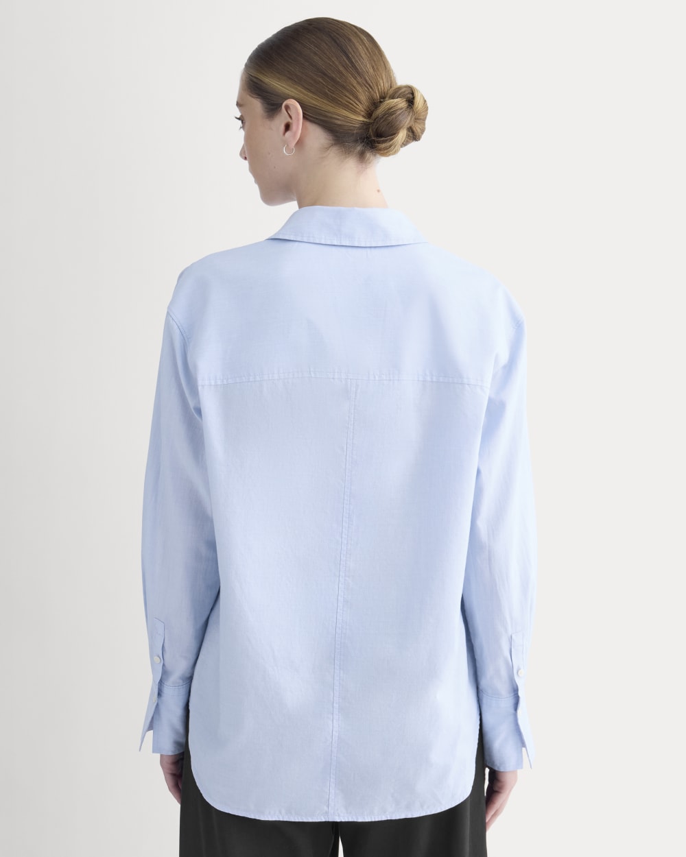 Everyday Shirt in Silky Cotton | Light Blue - Image 5