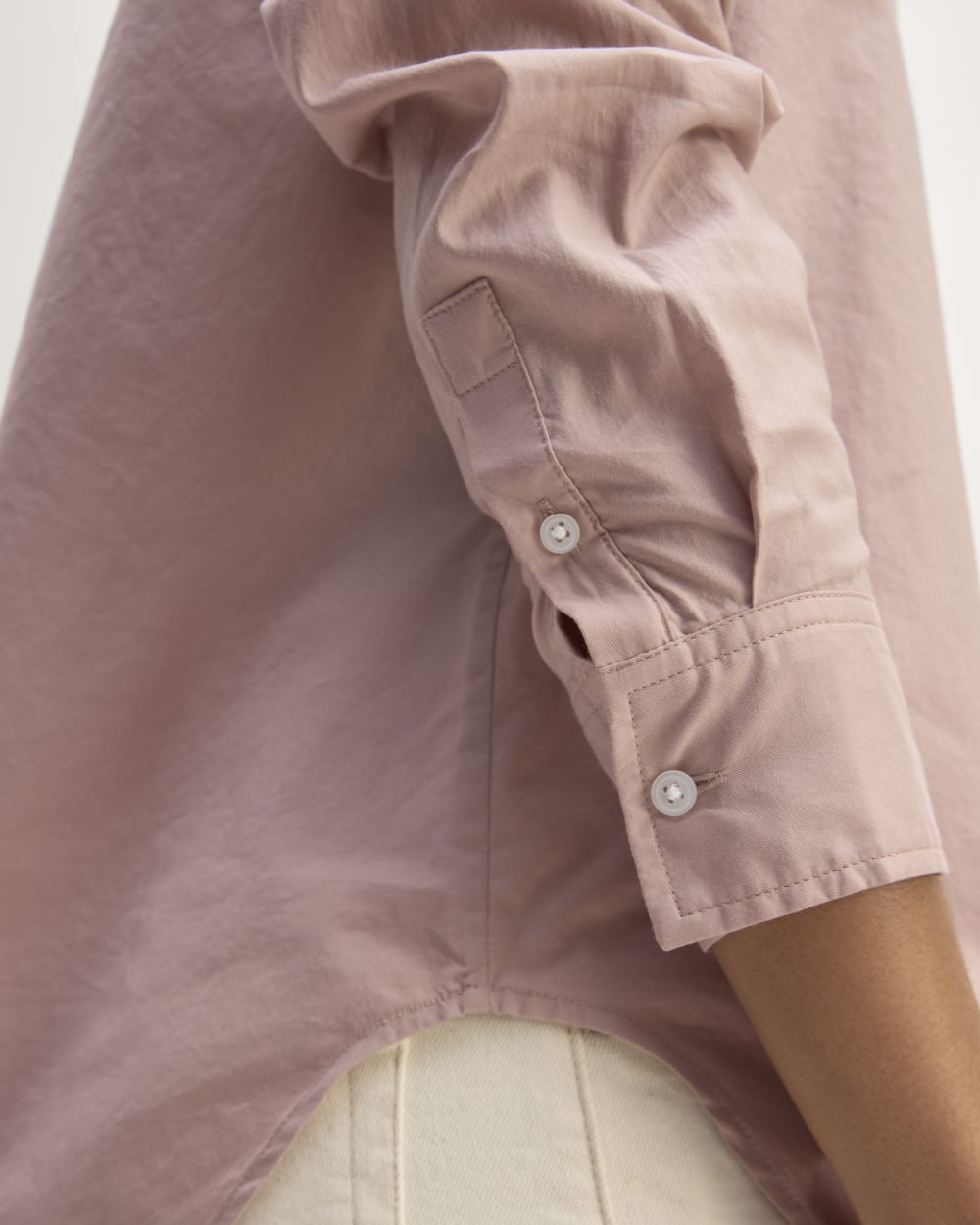 The Must-Have Shirt in Silky Cotton | Dusty Rose - Image 5