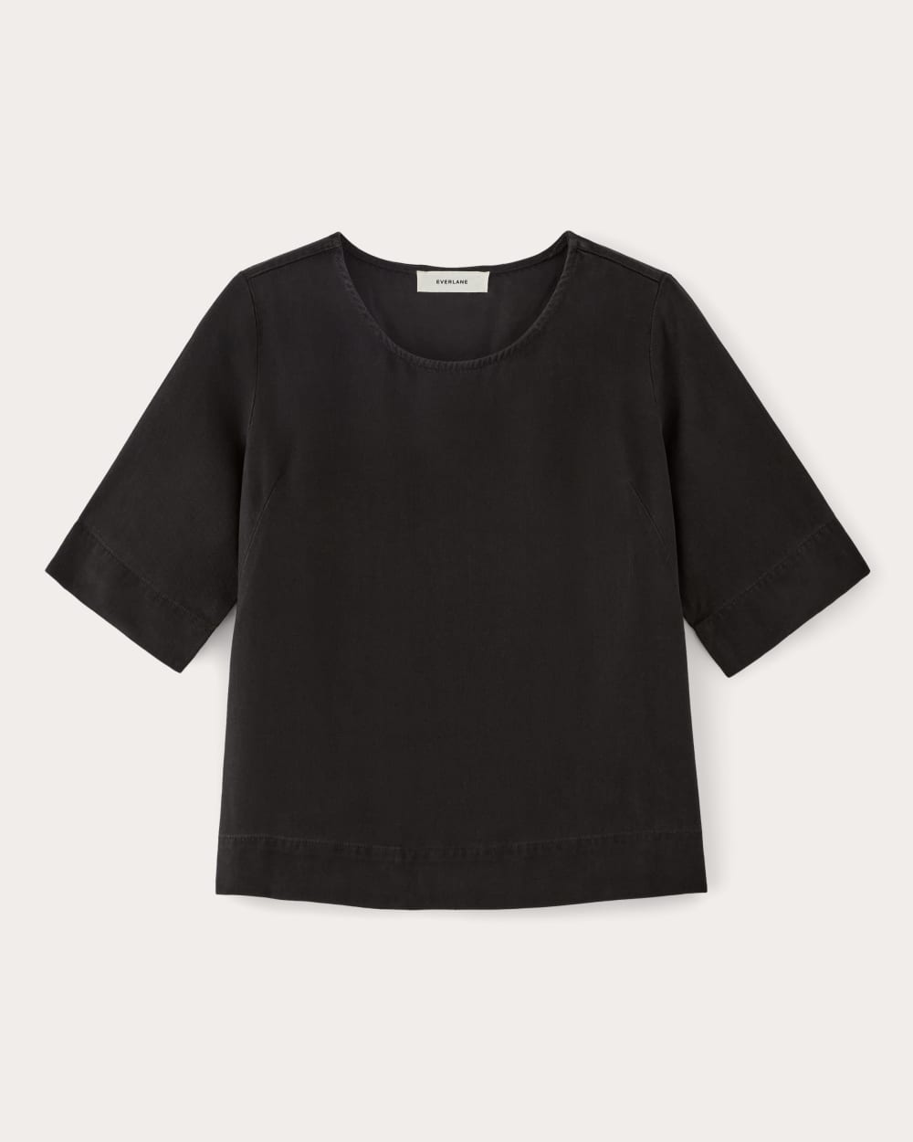 The Relaxed Tee in Buttersoft | Black - Image 2