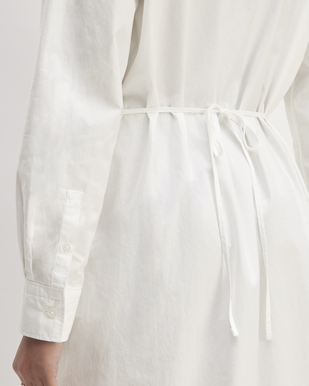 The Supima® Cotton Midi Shirt Dress | White - Image 4