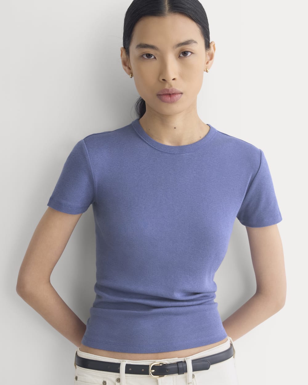Tissue Short-Sleeve Crew | Blue Dusk